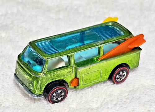 HOT WHEELS REDLINE VOLKSWAGEN BEACH BOMB LIGHT GREEN HK 1969 ORIGINAL FINE+ - Picture 17 of 21