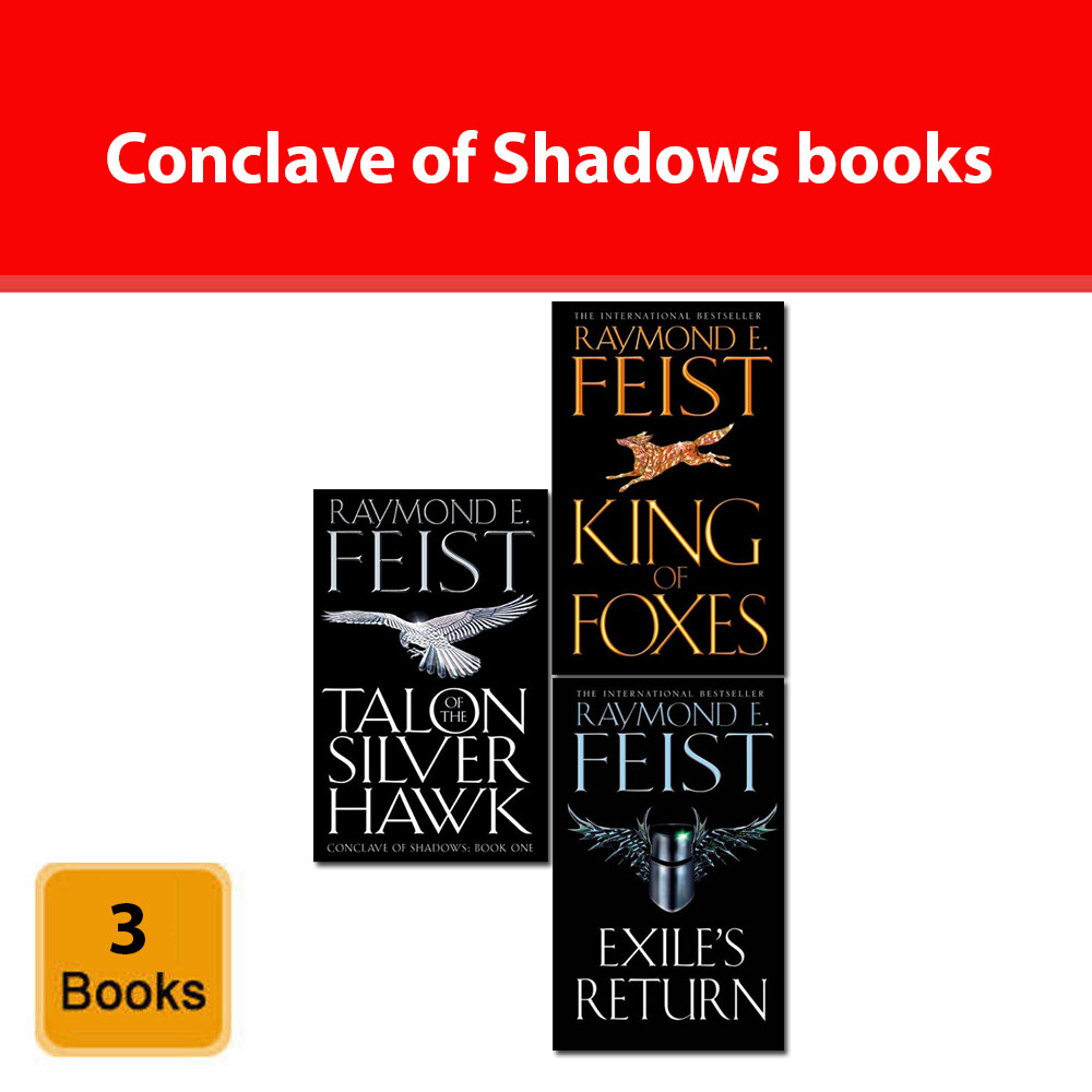 Conclave of Shadows Collection 3 Books Set by Raymond E Feist Pack Fiction NEW