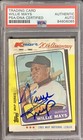 Willie Mays Signed 1982 Topps Kmart #8 Baseball Card Giants Autograph PSA/DNA