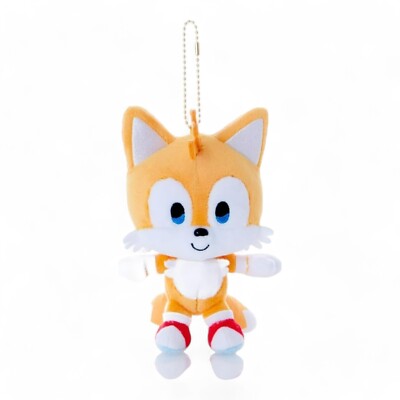 SEGA Fave SONIC & FRIENDS Mascot Tails Plush Keychain New 12 x 11