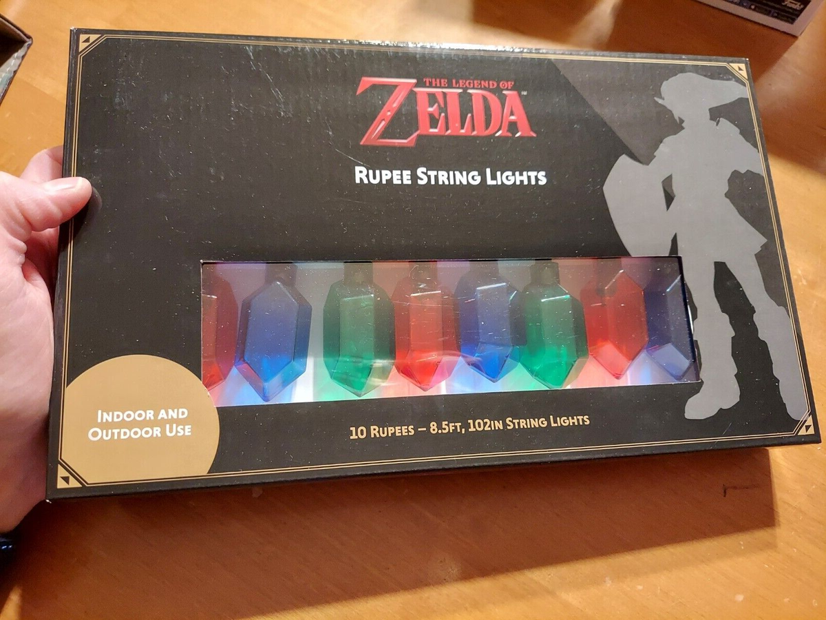 Nintendo The Legend of Zelda 10 Rupees String Lights Christmas