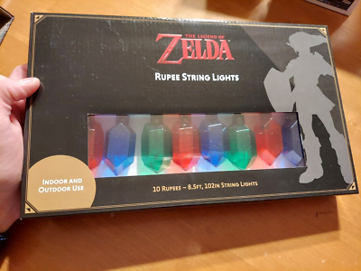 Nintendo The Legend of Zelda 10 Rupees String Lights Christmas