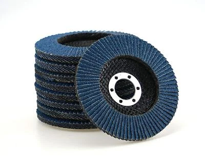 S&S-SHOP 20 INOX Fächerscheiben blau Ø 125 mm Korn 40 Schleifscheibe Winkelschleifer