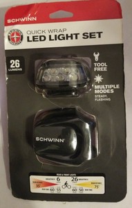 schwinn quick wrap led light set 26 lumens