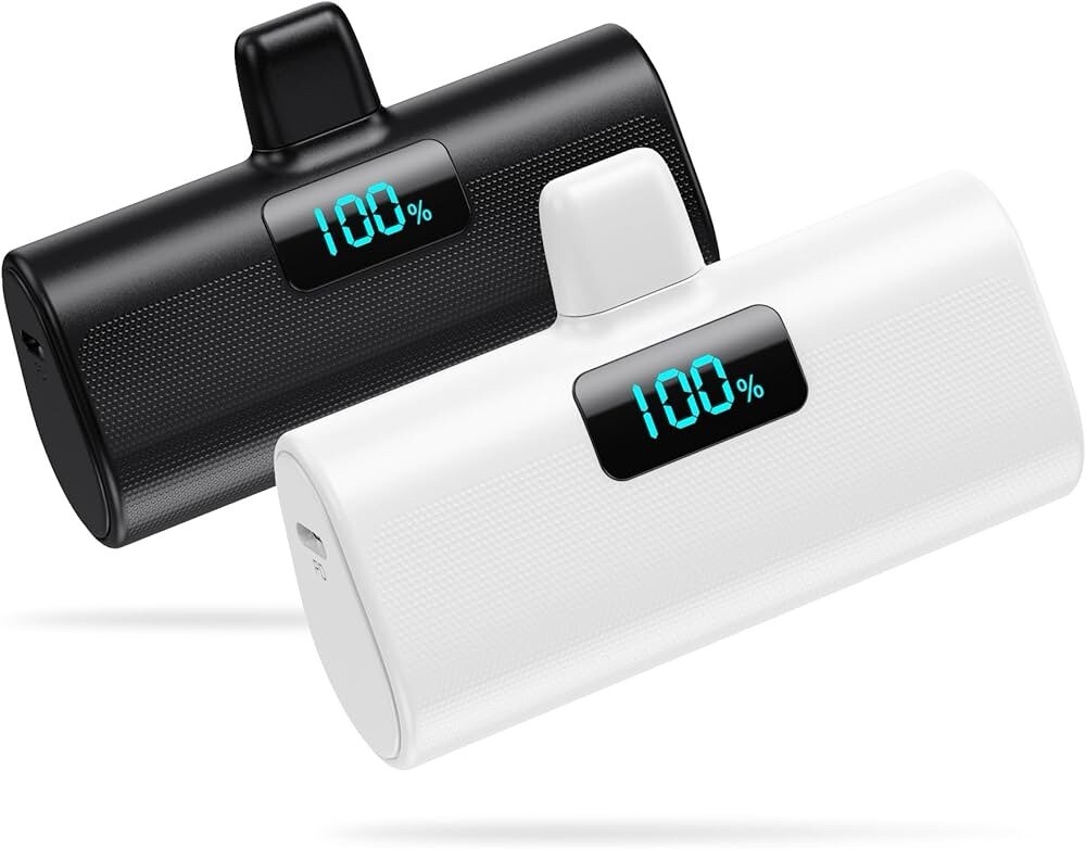 Portable Power bank For iPhone 5200mAh (2 Pack) 14|13|12| etc-image