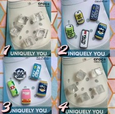 Crocs Handmade jibbitz 5pc party beer booze ice cube shoe charms s21