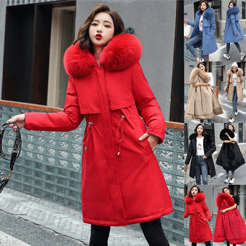 Long parka top coats for ladies