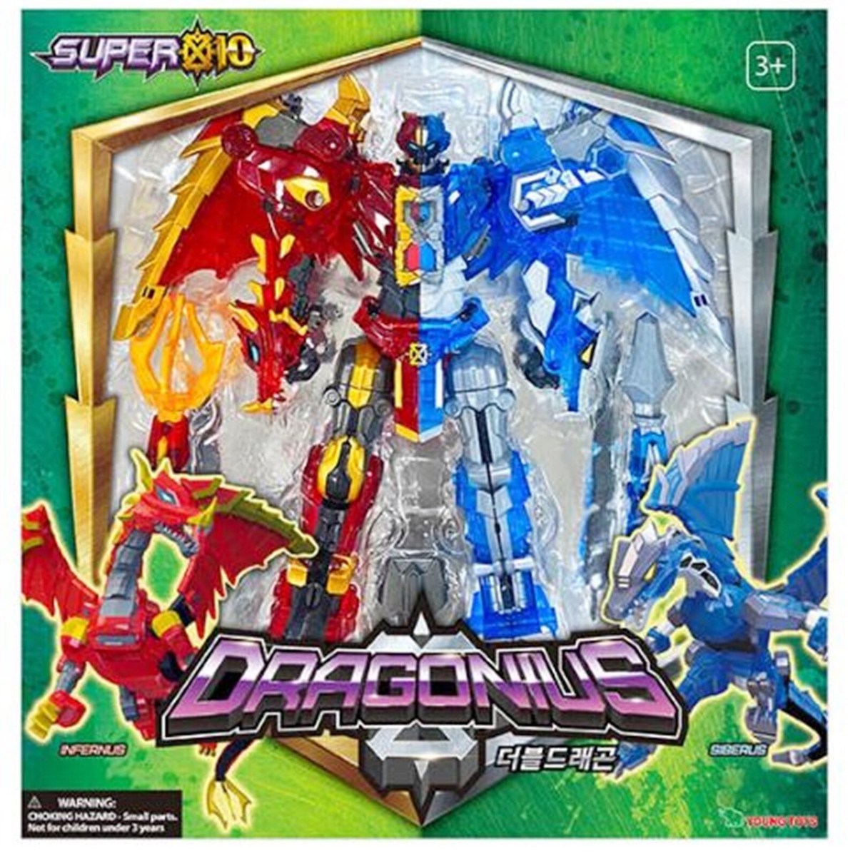 SUPER10 DRAGONIUS Double Dragon Transformer Robot Action Toy SUPER10 DRAGONIUS Double Dragon Transformer Robot Action Toy