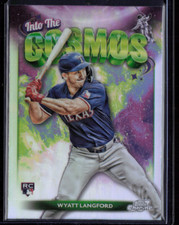 2024 Topps Chrome Cosmic Wyatt Langford Into the Cosmos #ITC-25 Texas Rangers