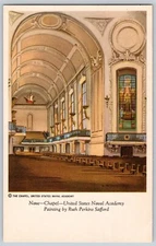 Postcard~ Ruth Perkins Safford Painting~ Chapel US Naval Academy~ Annapolis, MD