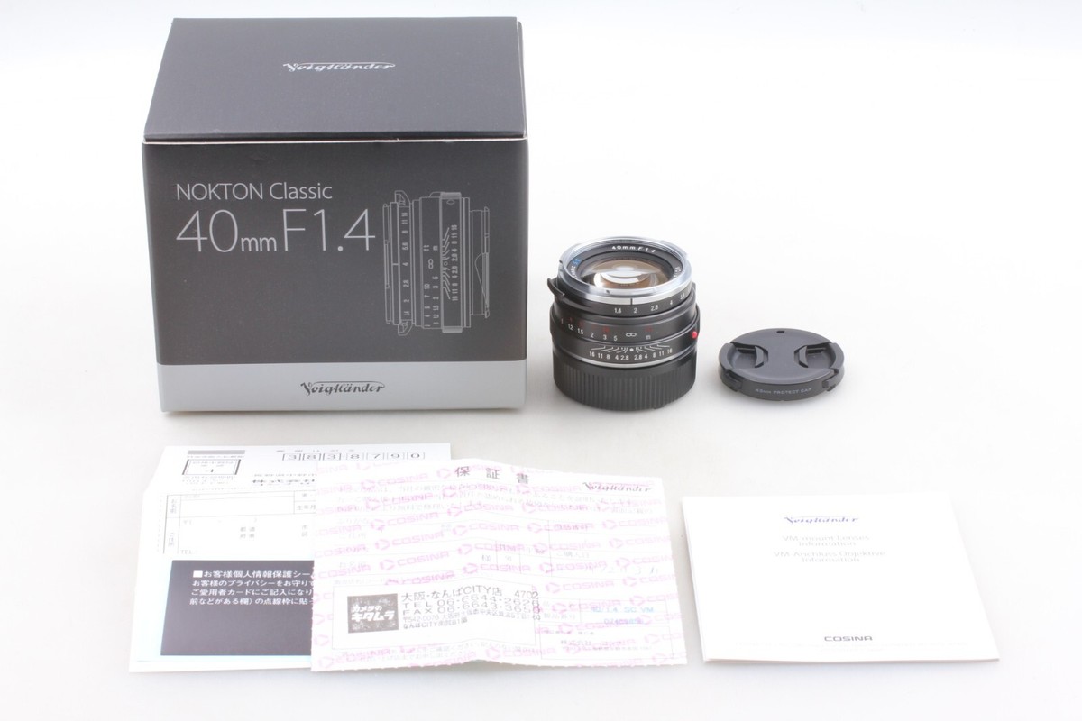 UNUSED BOXED] Voigtlander NOKTON Classic 40mm F1.4 SC S.C VM