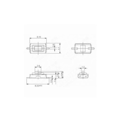 4 Microbotones Para Mando De Coche Plegable – Repuesto Universal Con Luz Y LCD (MP02)