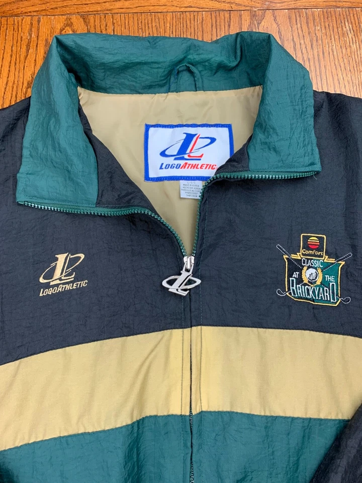 Chaqueta de Carreras Atlética Brickyard 400 Logo Años 90 De Colección Talla L NASCAR Cup Series Indy Foto 3 de 4