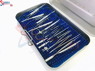 Hand Surgery Basic Set of Micro Surgical Instruments With case | eBay