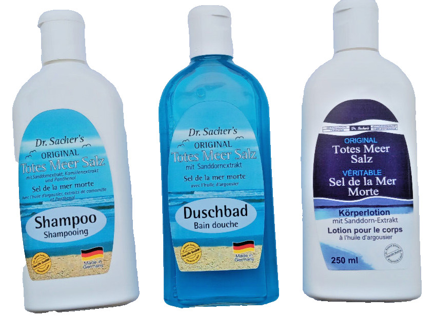 Dr. Sachers Totes Meersalz Shampoo Duschbad Badylotion im Set günstiger