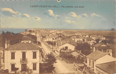 Old postcard 66 Canet Plage General View Right Bank