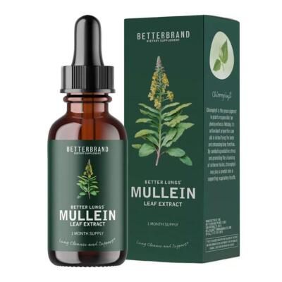Mullein Leaf Extract Drops Lung Cleanse Respiratory Herbal Drops HealthCare New