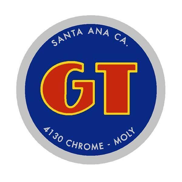 BMX GT 当時物、1台分アルミフレームステッカー新品 GT BMX head & seat tube decal - chrome | eBay