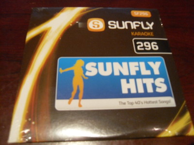 SUNFLY HITS KARAOKE  DISC SF296 VOLUME 296 CD+G SEALED 16 TRACKS