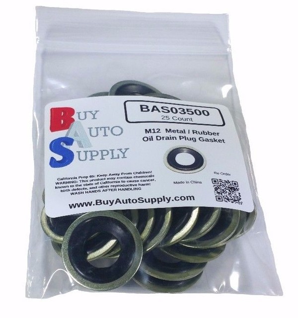 M12 Metal Rubber Oil Drain Plug Gaskets Fits GM Dorman 097021 097021