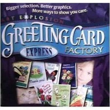 Art Explosion Greeting Card Factory Express Workshop - Windows PC CD-ROM 2006 