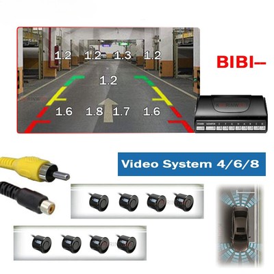 Electromagnetic Car Parking Sensors Probes Backlight Front Rear Alarm Parkmaster