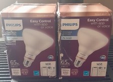 Philips Daylight BR30 LED 65W Dimmable WiZ Connected Smart Light Bulb 2 Pack