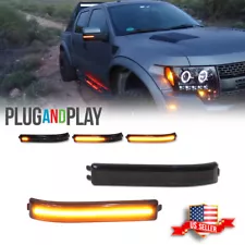 Sequential LED Side Mirror Light Turn Signal Lamp Reflector for Ford F-150 09-14