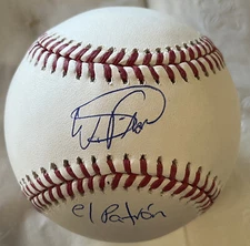 Wander Franco Tampa Bay Rays Signed El Patron Baseball Rookie Debut Auto JSA COA
