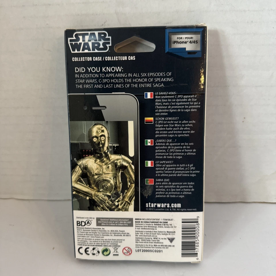 Funda Coleccionista Star Wars C3PO para iPhone 4/4S Foto 2 de 2