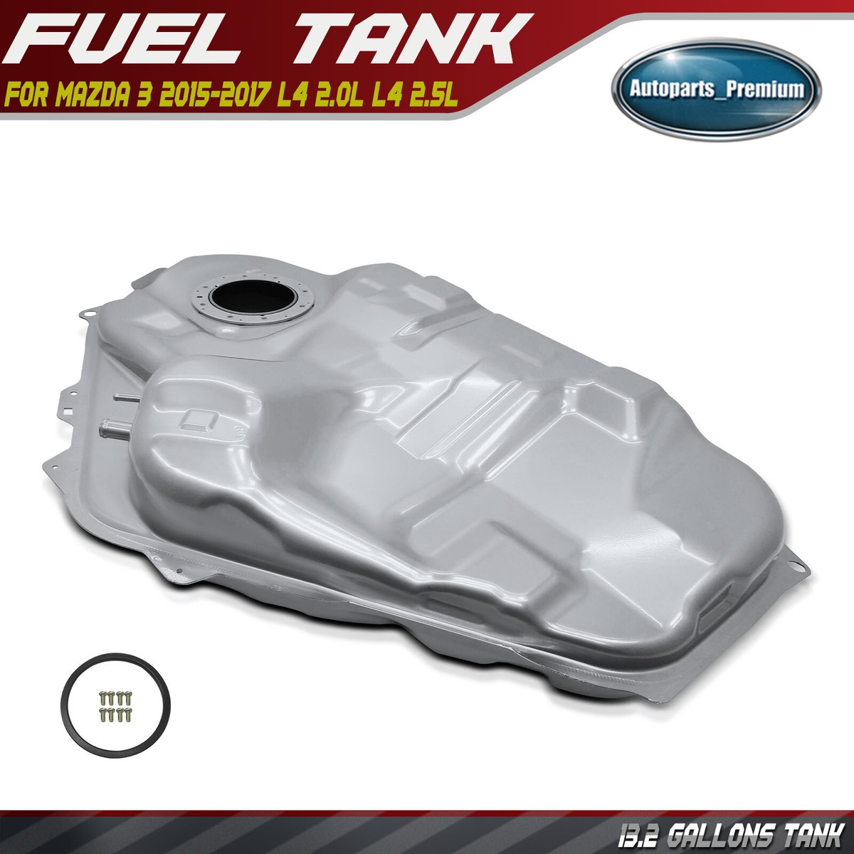 ベンガル New 13.2 Gallons Fuel Tank for Mazda 3 2015 2016 2017 L4 2.0L L4