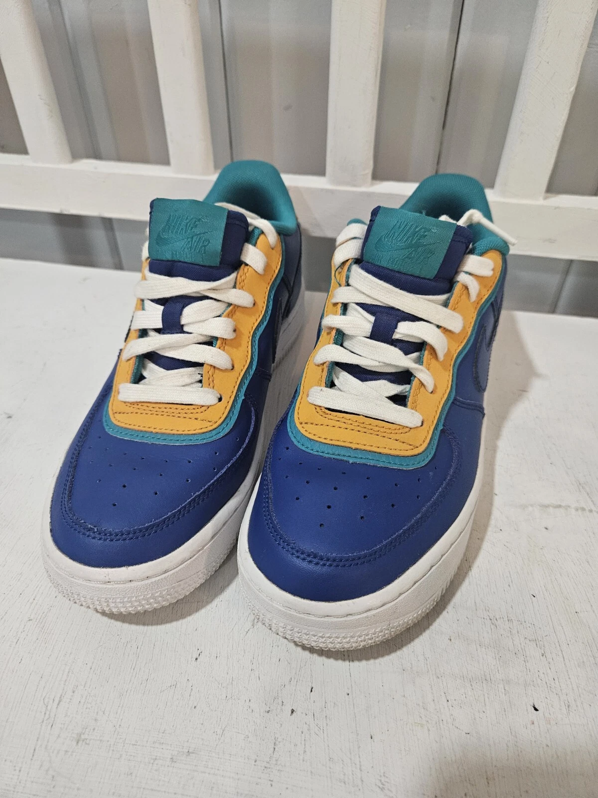 Nike Air Force 1 Low LV8 GS "Double Layered Indigo Force" Youth 6.5 Donna 8