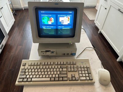 IBM PS/1 Type 2011 Vintage Computer Mostly Working Complete w HD Monitor READ!!!
