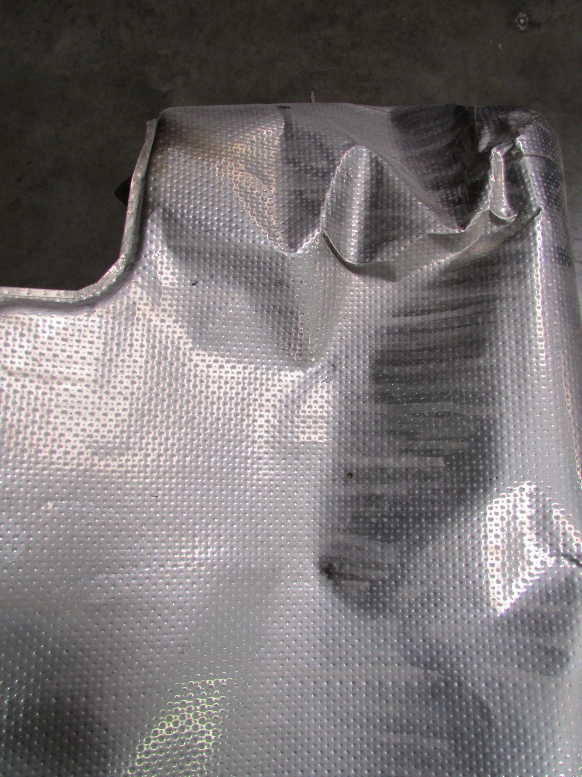 Lamborghini Murcielago, Rear Muffler Heat Shield, Dented, Used, P/N 07M251384