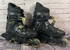 DBX Jackel ABEC-1 Inline Roller Skates Size 6 Black / Yellow USED