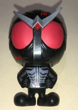 Kamen Rider W Joker figure Capchara big head sd cute black toy 仮面ライダーW