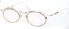 Amaretta by Argenta 52-V 003 GOLD MULTICOLOR UNIQUE EYEGLASSES GLASSES 47-21-140