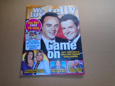 ANT & DEC - WE LOVE TELLY MAGAZINE - 3RD SEPT 2011