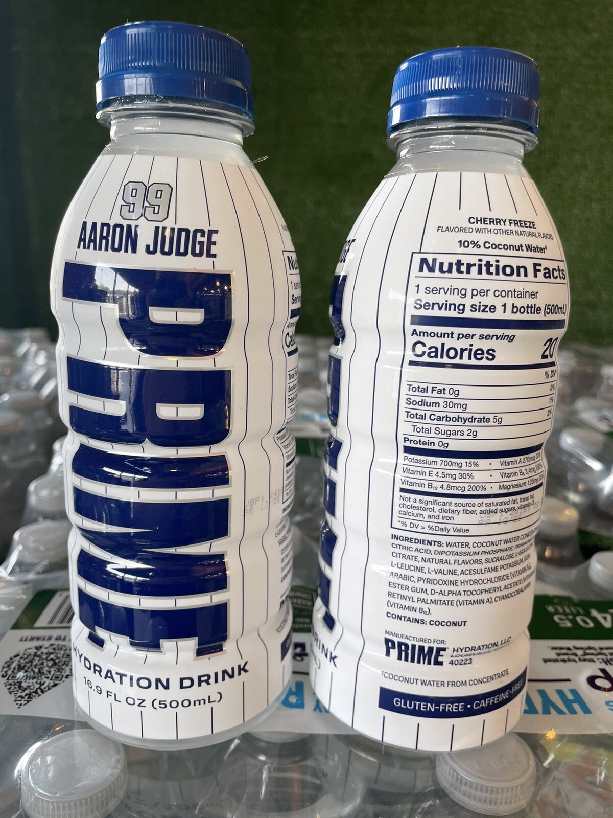Judge PRIME Hydration RARE Yankees Lmt Ed White In hand Ships From US