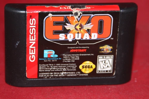 Exo Squad (Sega Genesis, 1995) Authentic Game Cartridge