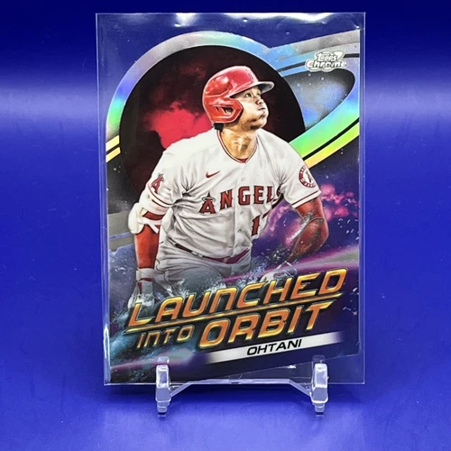 2022 Topps Chrome Cosmic Shohei Ohtani Launched Into Orbit Refractor