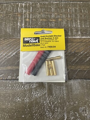Aeronaut RC Part Gold-Kontakt Stecker Und Busche 4mm