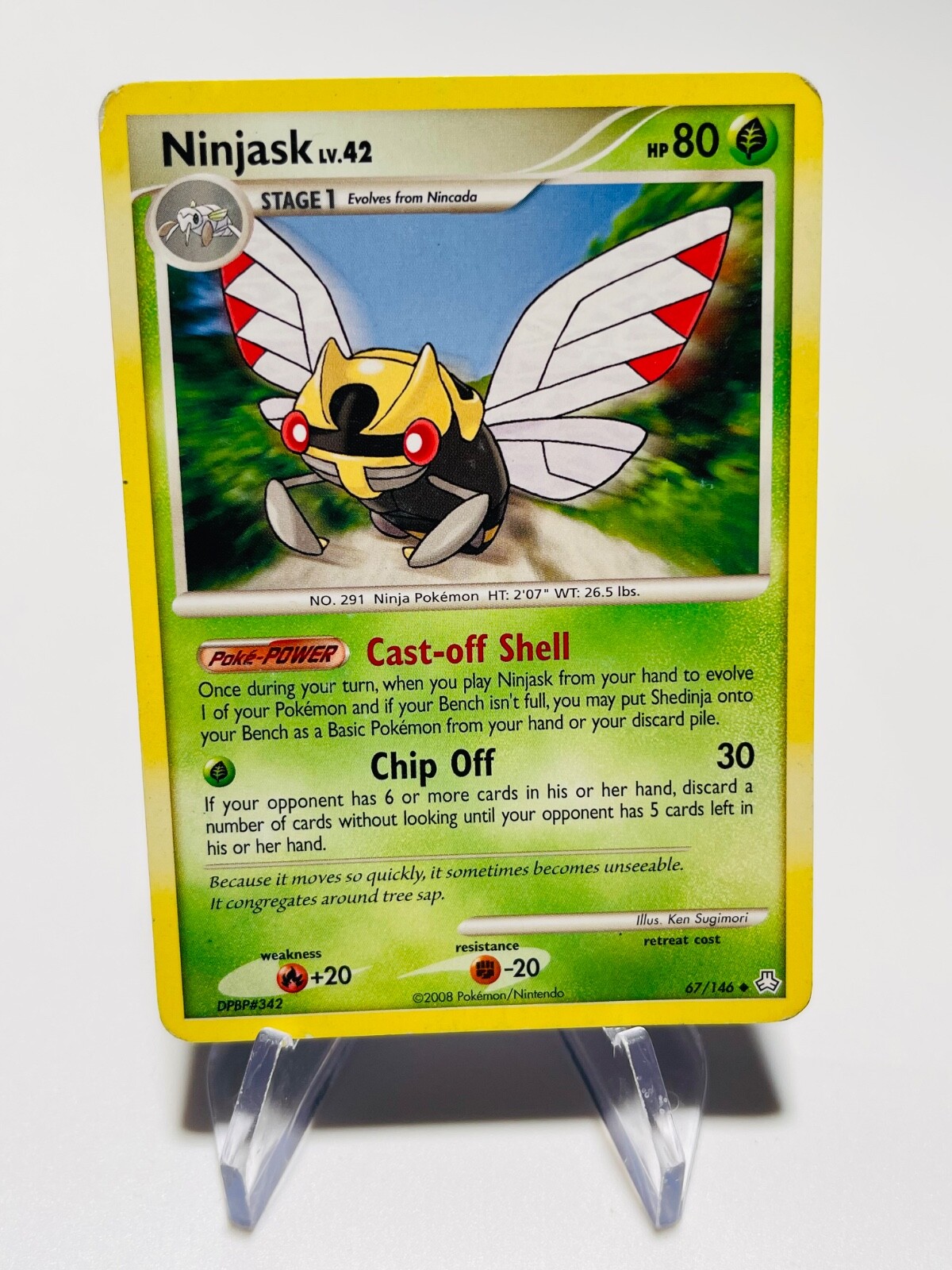 NINJASK LV. 42 2009 Pokemon Legends Awakened Uncommon POKÉMON 67/146    