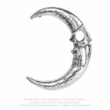 ALCHEMY GOTHIC - MOONSKULL EARWRAP EARRING - LUNAR GOTH PAGAN