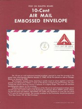 #UC40 10c Airplane Air Mail Poster w/FD - Souvenir Page Ft w/MC