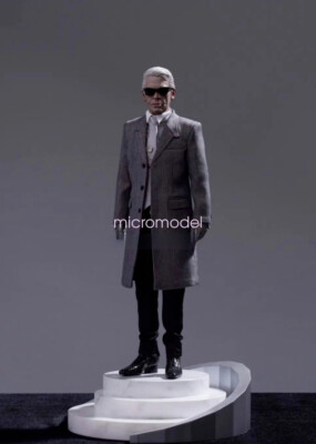 SHUMI Karl Lagerfeld 1/6 Fashion Designer Action Figure Model