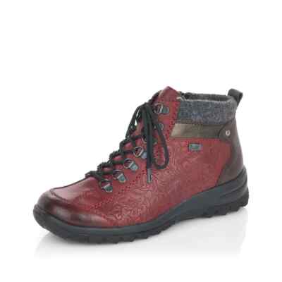 rieker women's boots L7144-35 Red Combination    Sizes 6, 7, 8, 8.5, 9.5