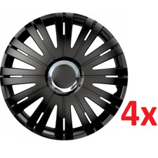 4X COPRICERCHI UNIVERSALI 13" PER AUTO BLACK ACTIVE COPPETTE COPRI CERCHIO RUOTA