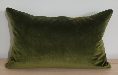 Designers Guild Rayure Chinoise Alchemilla & Omega Velvet Cushion Cover 35x55 cm - Picture 3 of 3