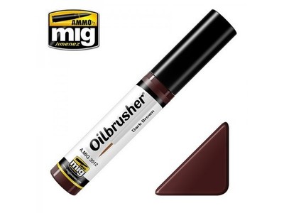 AMMO MIG OILBRUSHER A.MIG-3512 DARK BROWN - DUNKELBRAUN